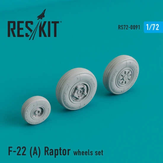F-22A Raptor wheels set 1/72 Reskit RS72-0091
