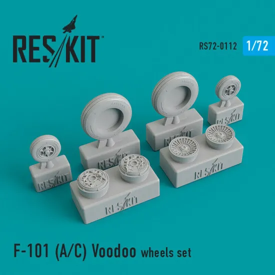 McDonnell F-101 (A/C) Voodoo wheels set 1/72 Reskit RS72-0112
