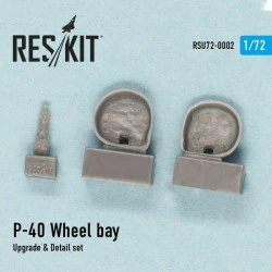 Upgrade Detail Set for P-40 DEFKN Wheel bay 1/72 Reskit RSU72-0002