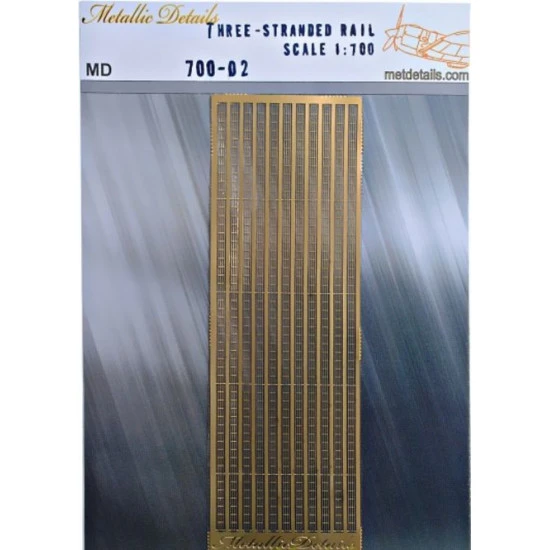 Three stranded rail 1/700 Metallic Details MD-PE70002