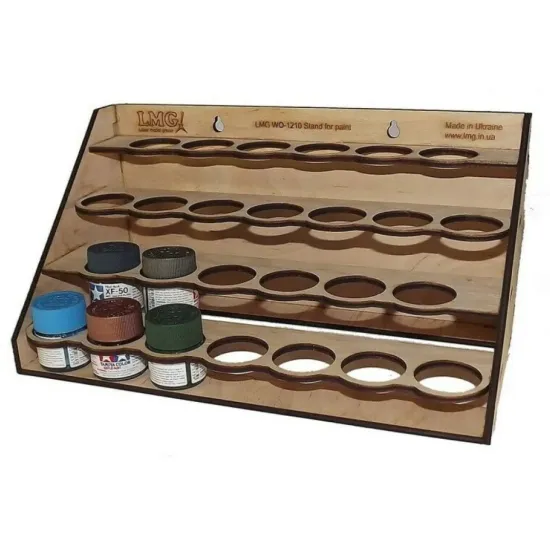 Us Stock Lmg Wo-1211 Paint Stand For 26 Tanks, Storage Shelf, Laser Model Graving