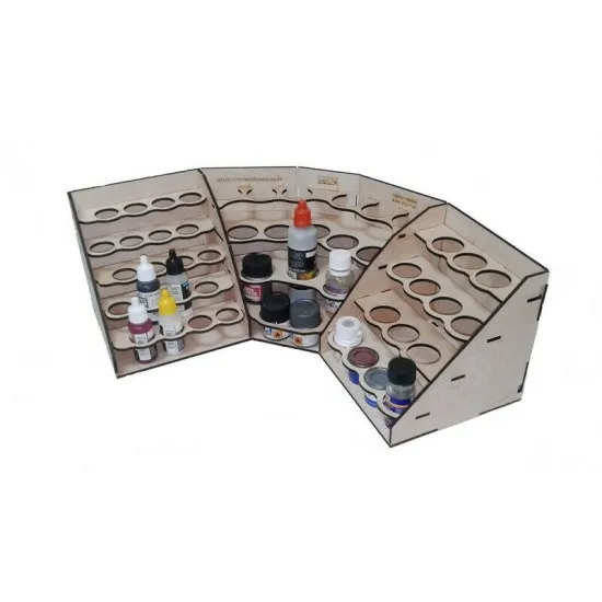 LMG WO-1216 Corner Paint Stand size is 380x380x150 mm shelf, Laser Model Graving