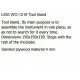 LMG WO-1219 Tool stand (Unassembled Plywood), Size 150x150x150 mm, storage shelf