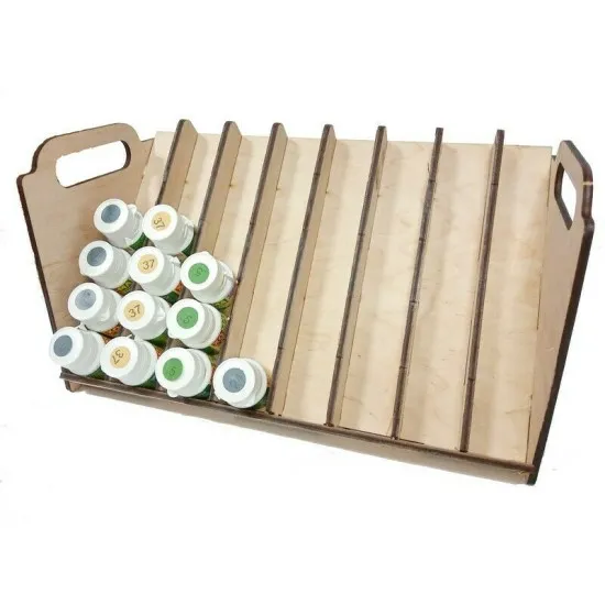 LMG WO-1228 Paint stand for 48 tanks with diameter 30-32 mm, Laser Model Graving