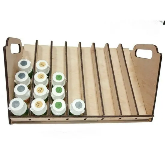 LMG WO-1228 Paint stand for 48 tanks with diameter 30-32 mm, Laser Model Graving