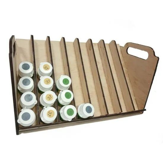 LMG WO-1228 Paint stand for 48 tanks with diameter 30-32 mm, Laser Model Graving