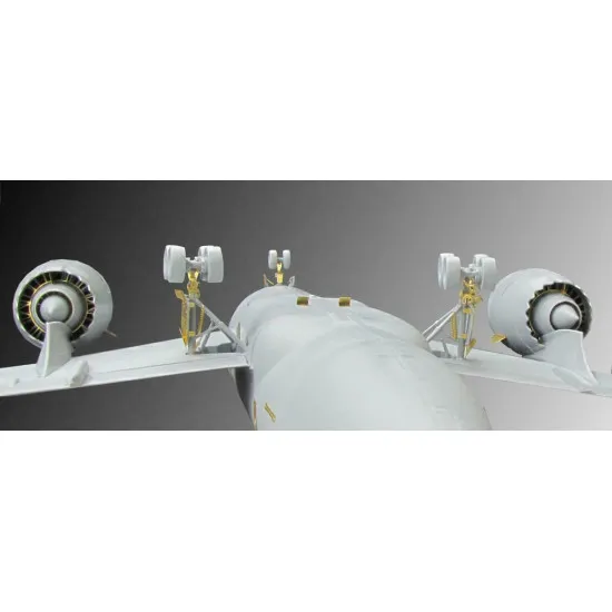 Boeing 787-8 Dreamliner (Zvezda) Detailing 1/144 Metallic Details MD-PE14404