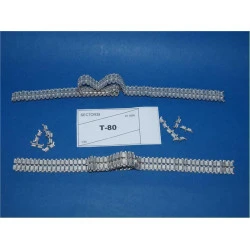 EXCLUSIVE METAL TRACKS FOR T-80 TANK METAL MODEL KIT 1/35 SECTOR35 3505-SL
