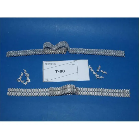 EXCLUSIVE METAL TRACKS FOR T-80 TANK METAL MODEL KIT 1/35 SECTOR35 3505-SL