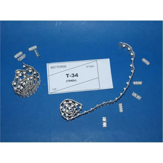 ASSEMBLED METAL TRACKS FOR T-34 (MOD. 1942) 1/35 SECTOR35 3527-SL