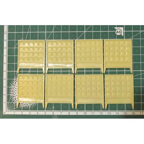 Detailing Set Russian concrete fence PO-2 1/72 Metallic Details MDR7201