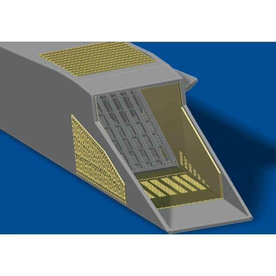 Detailing set Air intake grilles for Su-27 1/48 Metallic Details MD4804
