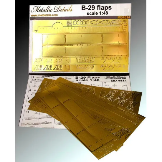 Detailing set for aircraft model B-29 Flaps 1/48 Metallic Details MD4814