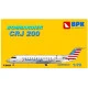 BOMBARDIER CRJ 200 AMERICAN EAGLE AIRPLANE PLASTIC MODEL KIT 1/72 BPK 7208