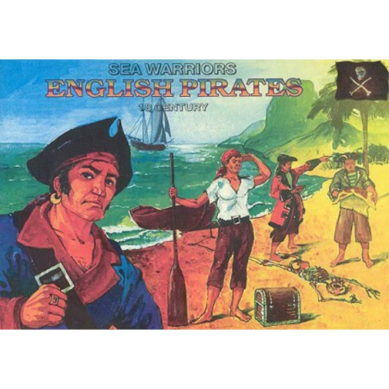 18TH CENTURY ENGLISH PIRATES PLASTIC MODEL KIT 1/72 ORION 72001