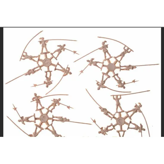 SPANISH INFANTRY PIKE 16TH CENTURY SET 3(2) PLASTIC MODEL KIT 1/72 RED BOX 72098