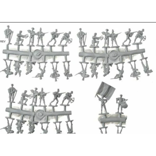 ITALIAN INFANTRY, 16TH CENTURY, SET 3 PLASTIC MODEL KIT 1/72 RED BOX 72101