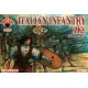 ITALIAN INFANTRY, 16TH CENTURY, SET 3 PLASTIC MODEL KIT 1/72 RED BOX 72101