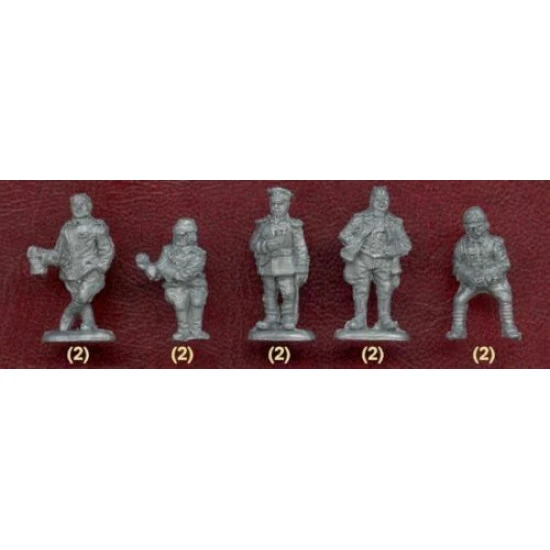 FRANCE, GERMANY, RUSSIA AND GREAT BRITAIN PILOTS PLASTIC KIT 1/72 DDS 72003