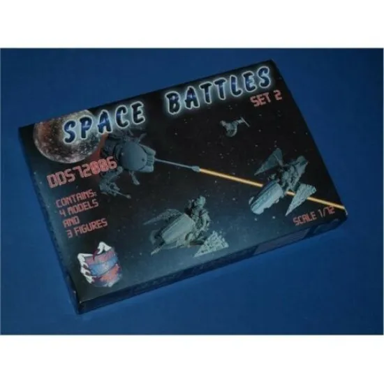 SCIENCE FICTION SERIES SPACE BATTLES SET 2 PLASTIC MODEL KIT 1/72 DDS 72006