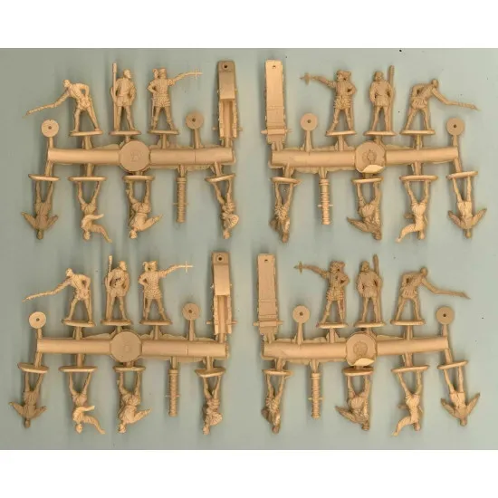 SPANISH SAILORS ARTILLERY, 16-17 CENTURY, SET 3 KIT 1/72 RED BOX 72104
