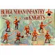 BURGUNDIAN INFANTRY AND KNIGHTS, 15 CENTURY SET 1 KIT 1/72 RED BOX 72109