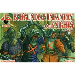 BURGUNDIAN INFANTRY AND KNIGHTS, 15 CENTURY SET 1 KIT 1/72 RED BOX 72109