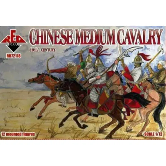 CHINESE MEDIUM CAVALRY. 16-17 CENTURY PLASTIC MODEL KIT 1/72 RED BOX 72118 CHINESE MEDIUM CAVALRY. 16-17 CENTURY PLASTIC MODEL KIT 1/72 RED BOX 72118