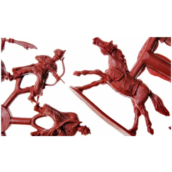 CHINESE HEAVY CAVALRY. 16-17 CENTURY PLASTIC MODEL KIT 1/72 RED BOX 72119