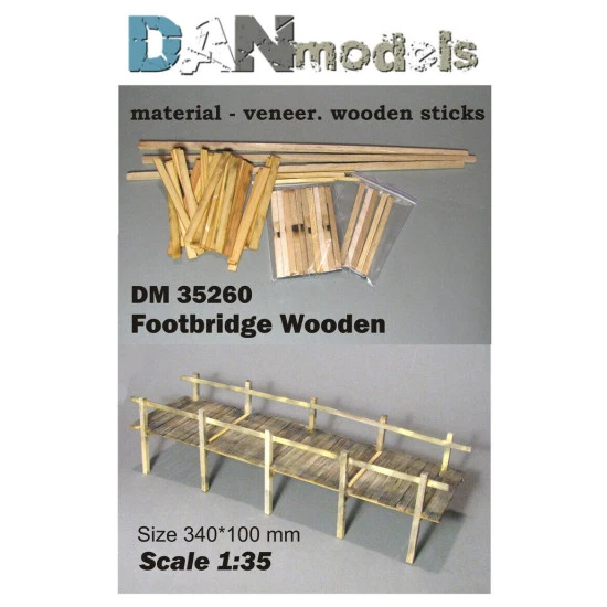 FOOTBRIDGE WOODEN bridge 1/35 DAN MODELS 35260 FOOTBRIDGE WOODEN bridge 1/35 DAN MODELS 35260