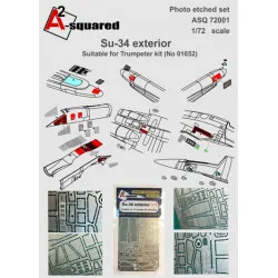 PHOTOETCHED SU-34 EXTERIOR 1/72 DAN-ASQ72001