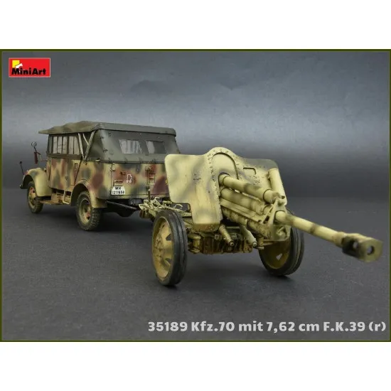 THE GERMAN ARMY CAR KFZ.70 WITH 7.62 CM F.K. 39 1/35 MINIART 35189