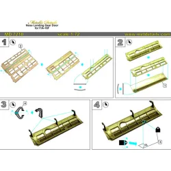 Us Stock F/A-18f Nose Landing Gear Door 1/72 Metallic Details Md7210