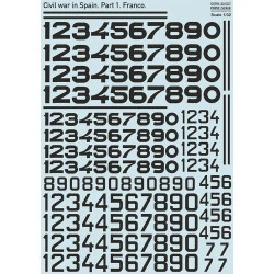 Decal Civil War in Spain. Franco 1/32 Print Scale 32-027