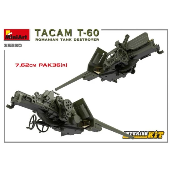 Miniart 35230 - 1/35 TACAM T-60 ROMANIAN TANK DESTROYER. INTERIOR KIT