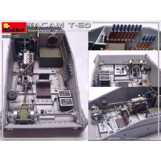 Miniart 35230 - 1/35 TACAM T-60 ROMANIAN TANK DESTROYER. INTERIOR KIT