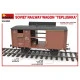 Miniart 35300 - 1/35 SOVIET RAILWAY WAGON TEPLUSHKA Model kit