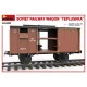 Miniart 35300 - 1/35 SOVIET RAILWAY WAGON TEPLUSHKA Model kit