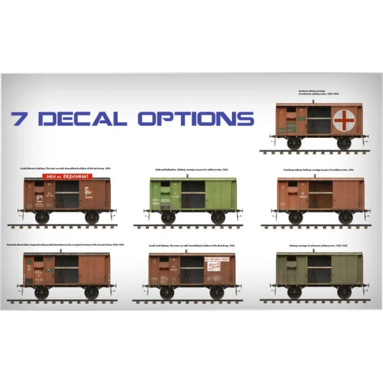 Miniart 35300 - 1/35 SOVIET RAILWAY WAGON TEPLUSHKA Model kit