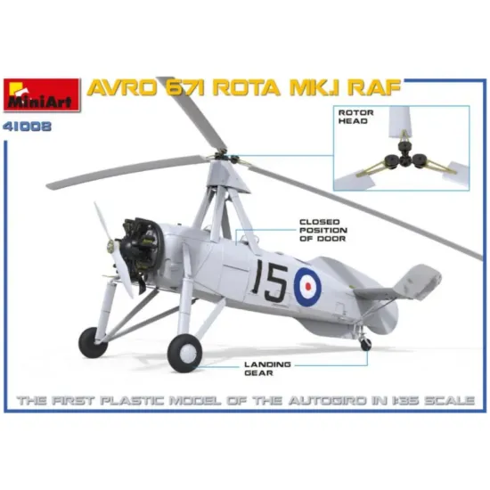 Us Stock Miniart 41008 Avro 671 Rota Mk.i Raf Plastic Models Kit 1/35 Scale