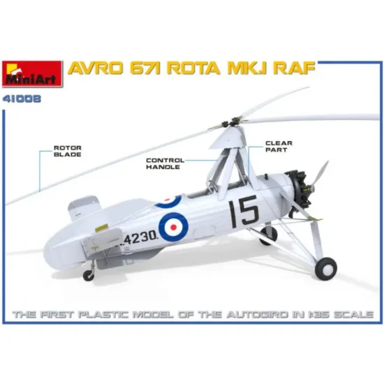 Us Stock Miniart 41008 Avro 671 Rota Mk.i Raf Plastic Models Kit 1/35 Scale