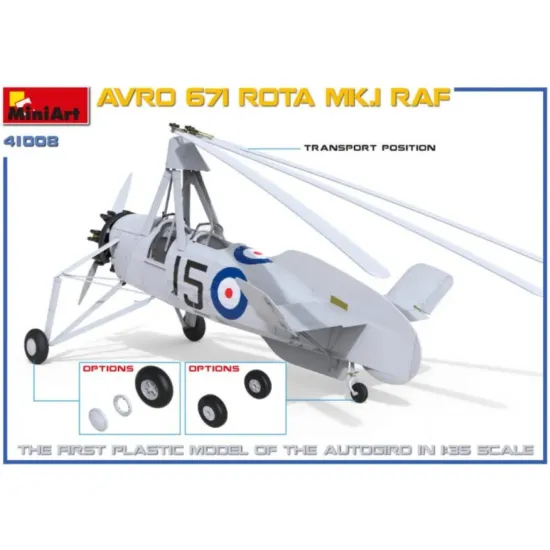 Us Stock Miniart 41008 Avro 671 Rota Mk.i Raf Plastic Models Kit 1/35 Scale