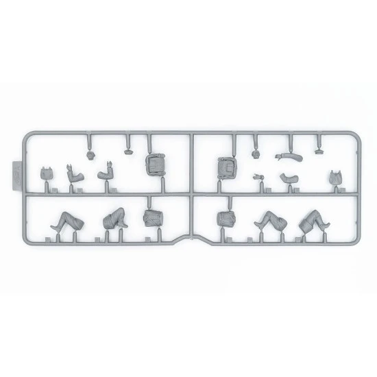 ICM 35711 - 1/35 WWI German MG08 MG Team (2 figures), scale plastic model kit
