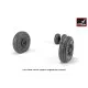 Armory AW32309 - 1/32 F-14 Tomcat early type wheels w/ weighted tires