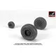 Armory AW35303 - 1/35 - 1/35 UH-60 Black Hawk wheels w/ weighted tires