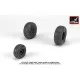 Armory AW35303 - 1/35 - 1/35 UH-60 Black Hawk wheels w/ weighted tires