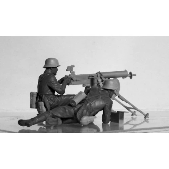 ICM 35645 - 1/35 German machine gun calculation with MG08, World War II