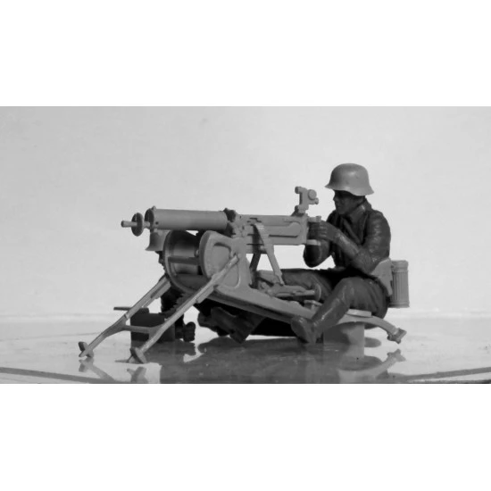 ICM 35645 - 1/35 German machine gun calculation with MG08, World War II