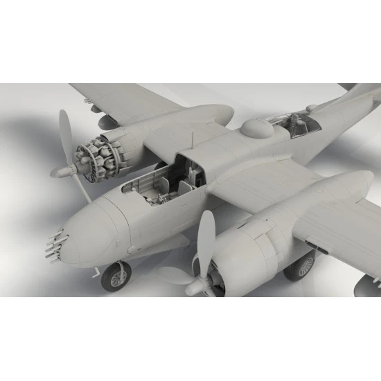 ICM 48281 - B-26B-50 Invader, Korean War American bomber 1/48 scale model kit