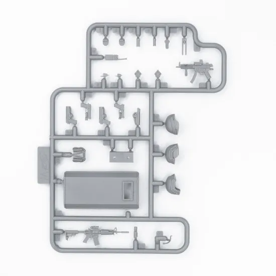 ICMDS 2401 - 1/16 - Team. S.W.A.T. (set for diorama) plastic model kit scale